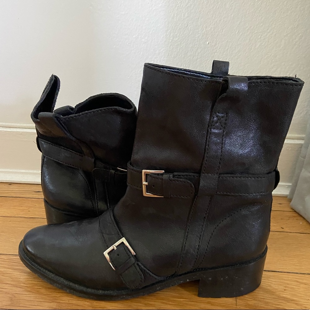 Cole Haan black leather boot
